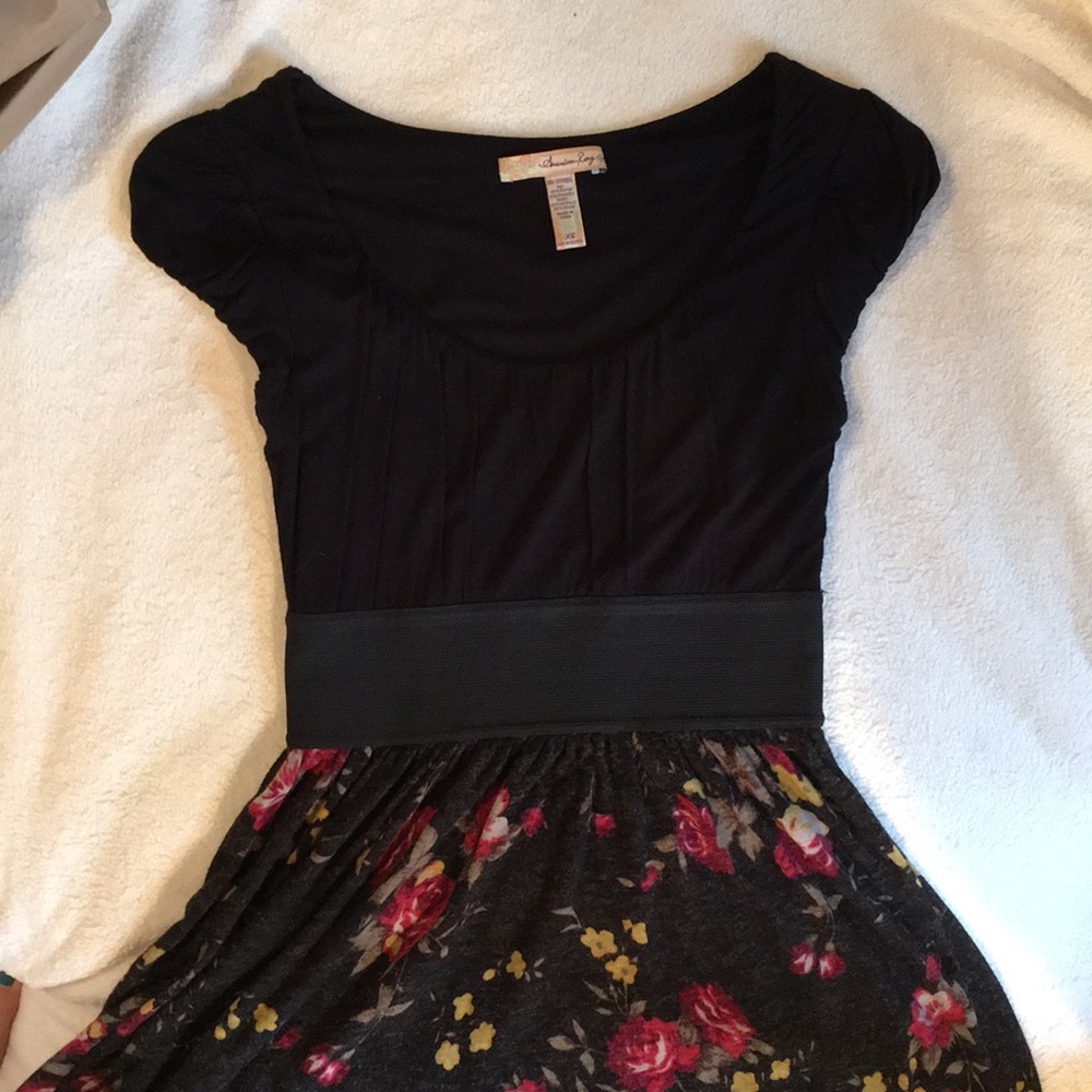 American rag floral dress elastic waist worn once - Picture 2 of 3